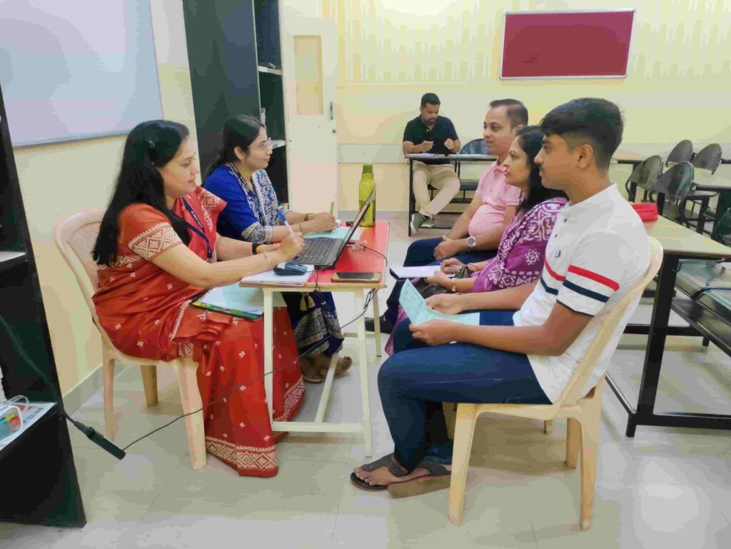 parents teacher sessions held in CBSE school ravet